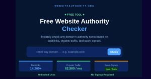 Website Authority Checker